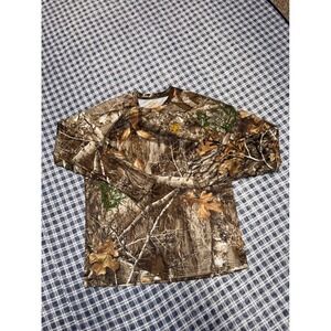 Slumberjack SJK Mens Realtree Edge Camo Long Sleeve Hunting Shirt Mesh Brown M